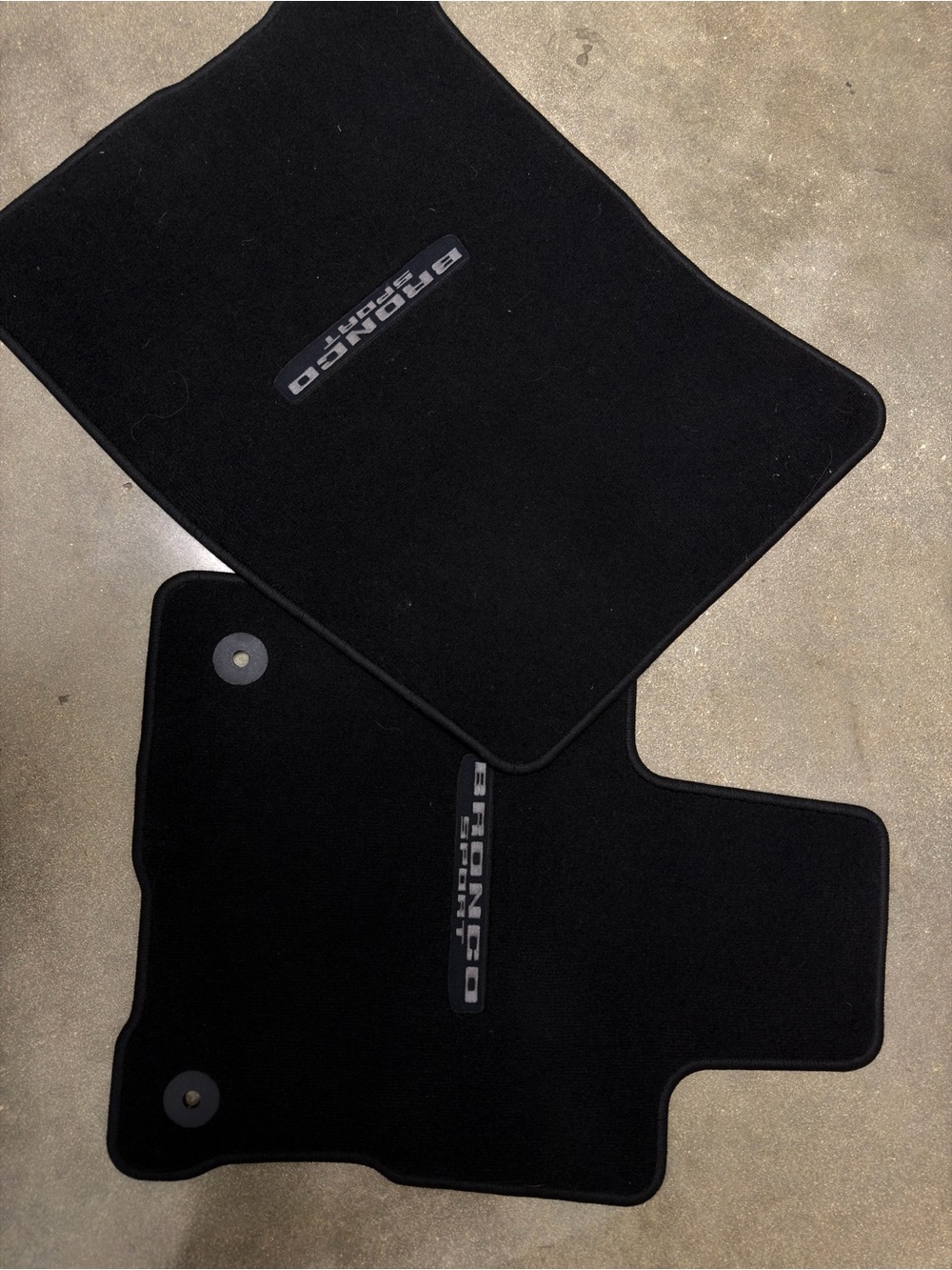 Ford Bronco sport Black Front Carpet Floor Mat - Picture 2 of 6